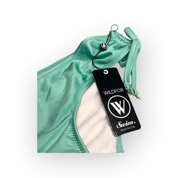 HTF: Wildfox x Dolls Kill ☻︎ Out of this World Ruched Bikini Bottoms ☻ Green L - Picture 10 of 17